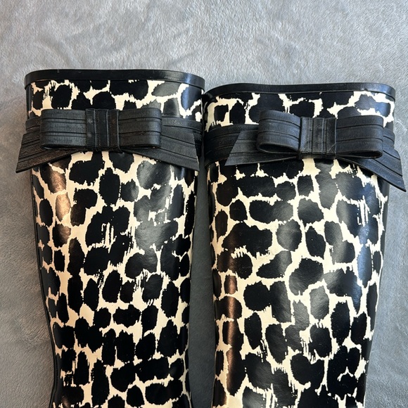 🎯Kate Spade New York Randi Too Rain Boots Animal Print Size 6 - Picture 4 of 11